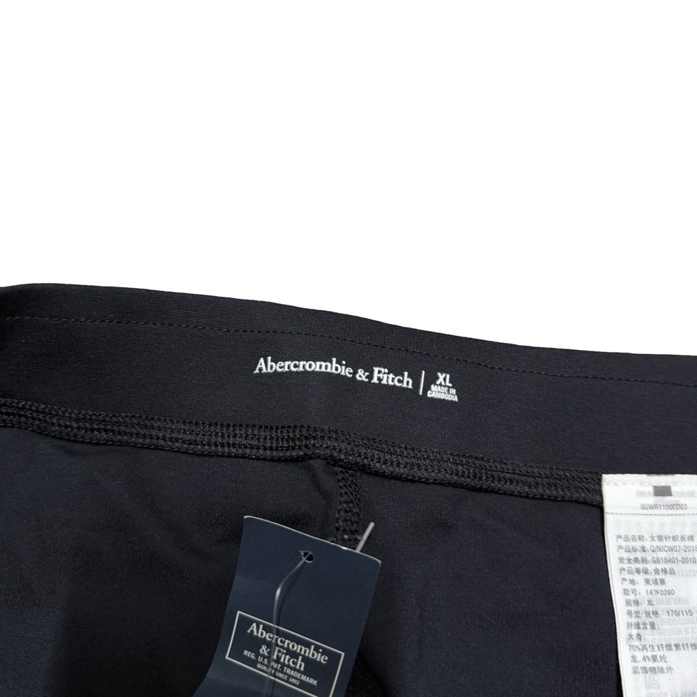 Women’s Brand New Abercrombie & Fitch Stir Up Athletic Black Leggings Size XL - Picture 6 of 8
